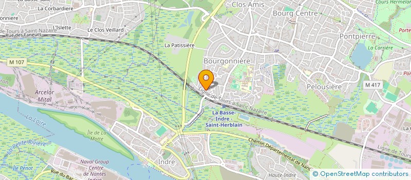 localisation de l'entreprise LES FLEURS SUCREES IKI  SAINT-HERBLAIN