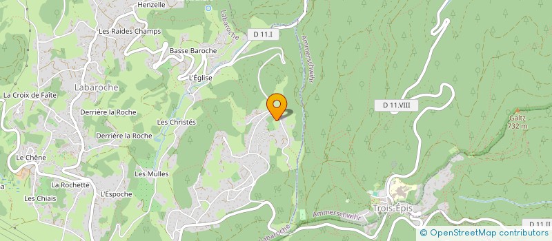 localisation de l'entreprise LES FLINGUEURS  LABAROCHE