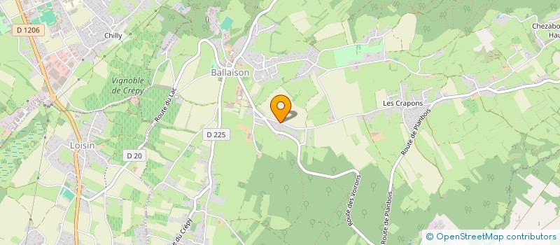 localisation de l'entreprise LES FLOCONS  BALLAISON