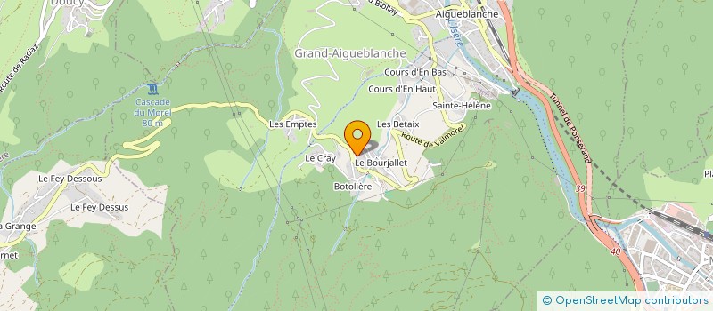 localisation de l'entreprise LES FLOCONS  GRAND-AIGUEBLANCHE