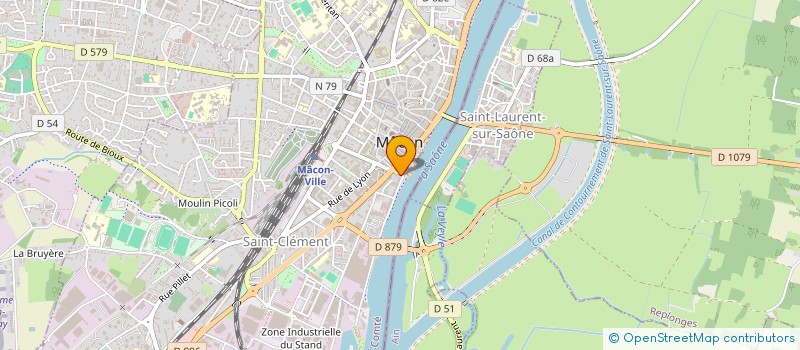 localisation de l'entreprise LES FLOCONS à MACON
