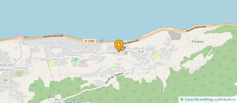 localisation de l'entreprise LES FLOCONS  LUGRIN