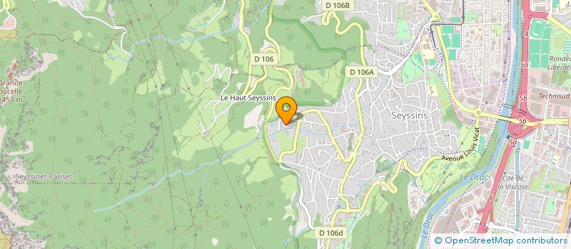 localisation de l'entreprise LES FLOCONS DE L'ALPE à SEYSSINS