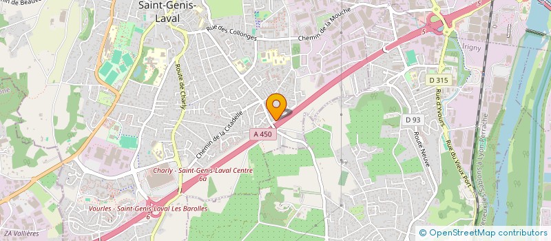 localisation de l'entreprise LES FLOCONS DU MONT BLANC  SAINT-GENIS-LAVAL