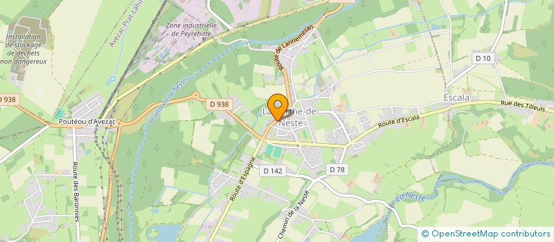 localisation de l'entreprise LES FLOCONS PYRENEENS  LA BARTHE-DE-NESTE