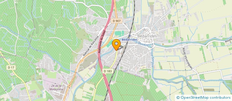 localisation de l'entreprise LES FLORALIES  BEDARRIDES