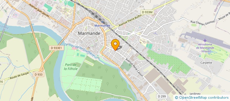 localisation de l'entreprise LES FLORALIES  MARMANDE