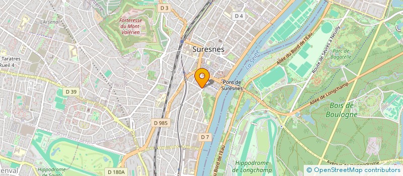localisation de l'entreprise LES FLORALIES à SURESNES