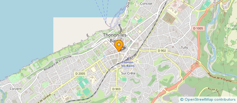 localisation de l'entreprise LES FLORALIES à THONON-LES-BAINS