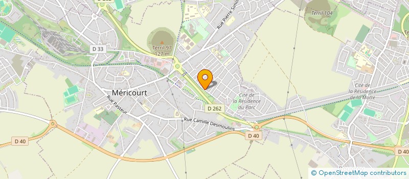 localisation de l'entreprise LES FLORALYSSES  MERICOURT