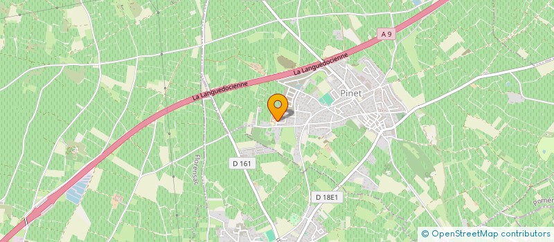 localisation de l'entreprise LES FLOREALES à PINET