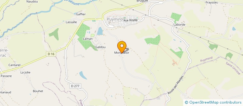 localisation de l'entreprise LES FLORILEGES DU QUERCY GASCOGNE GUYENNE  PUYMIROL