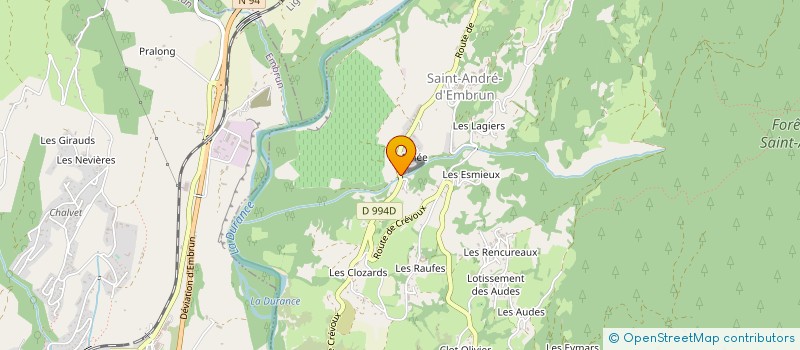 localisation de l'entreprise LES FLORINS  SAINT ANDRE D'EMBRUN