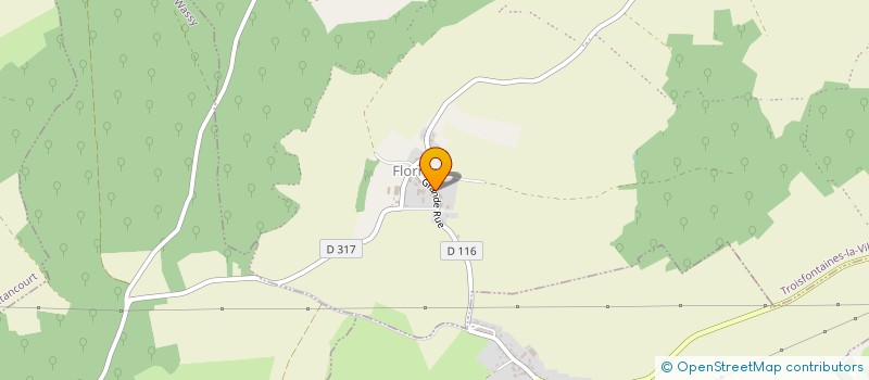 localisation de l'entreprise LES FLORNETTES à TROISFONTAINES-LA-VILLE