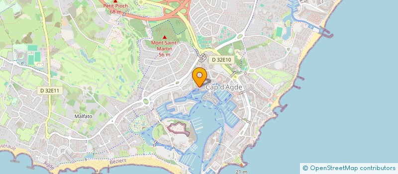 localisation de l'entreprise LES FLOTS  AGDE