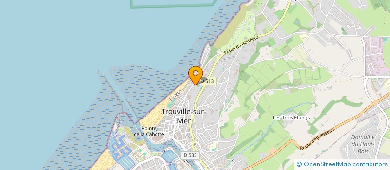 localisation de l'entreprise LES FLOTS à TROUVILLE-SUR-MER