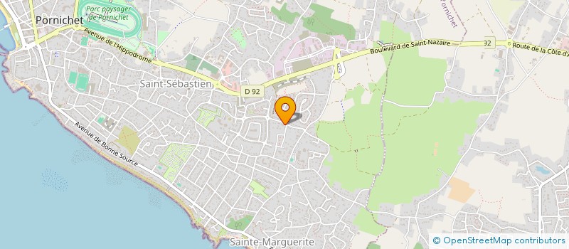 localisation de l'entreprise LES FLOTS  PORNICHET