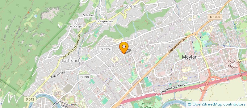 localisation de l'entreprise LES FLOTS BLEUS III  CORENC