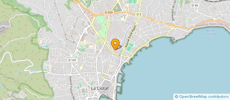localisation de l'entreprise LES FLOTS BLEUS IMMOBILIER  LA CIOTAT