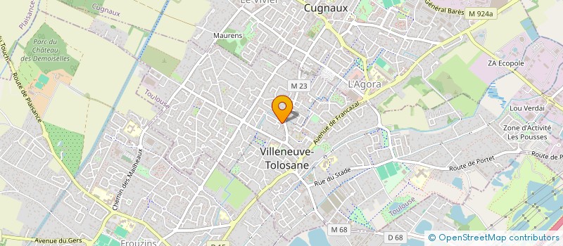 localisation de l'entreprise LES FLOTS DU SUD à VILLENEUVE-TOLOSANE
