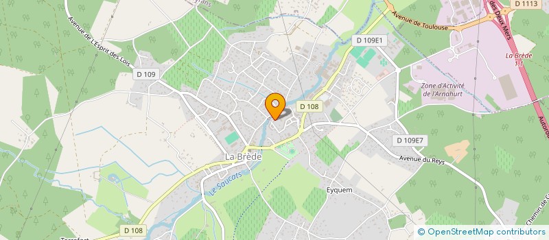 localisation de l'entreprise LES FLOTS MARINS  LA BREDE