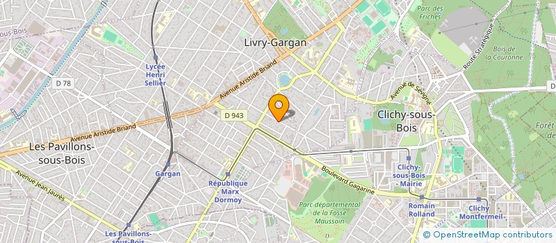 localisation de l'entreprise LES FLOUS  LIVRY-GARGAN