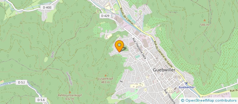 localisation de l'entreprise LES FOIES GRAS DE SAINT LOUIS  GUEBWILLER