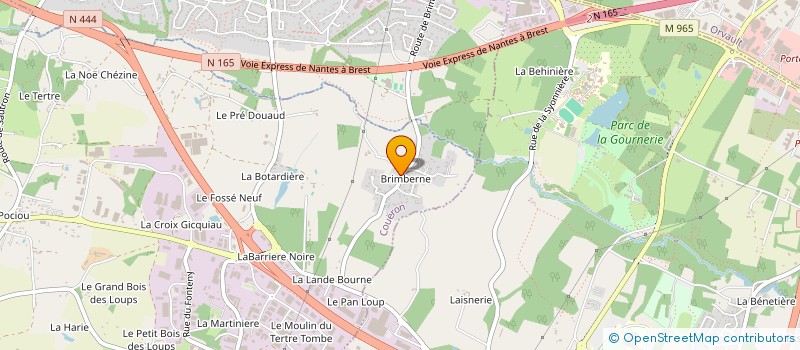 localisation de l'entreprise LES FOLIARTS à COUERON