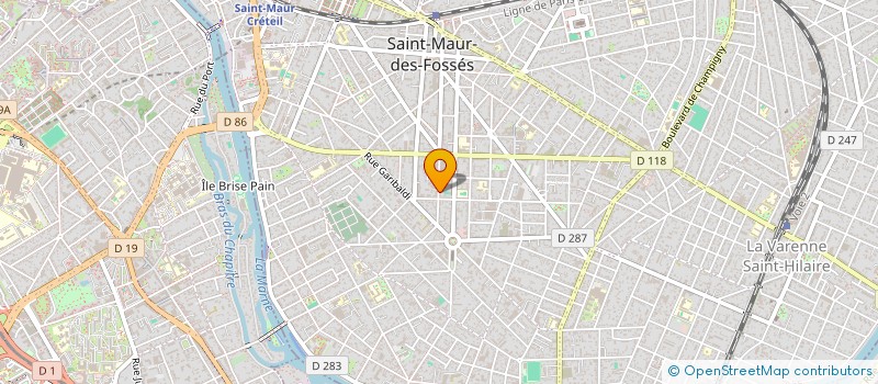 localisation de l'entreprise LES FOLIES à SAINT-MAUR-DES-FOSSES
