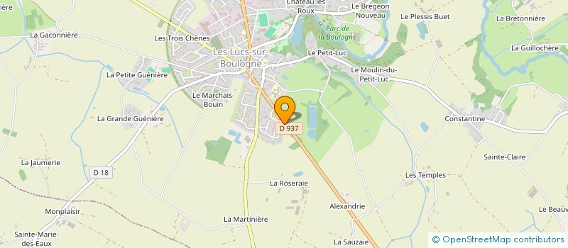 localisation de l'entreprise LES FOLIES  LES LUCS-SUR-BOULOGNE