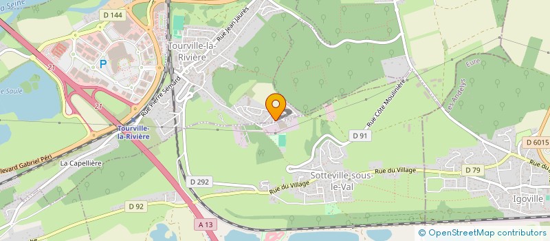 localisation de l'entreprise LES FOLIES B.  SOTTEVILLE-SOUS-LE-VAL