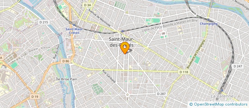 localisation de l'entreprise LES FOLIES CONCERTANTES  SAINT-MAUR-DES-FOSSES