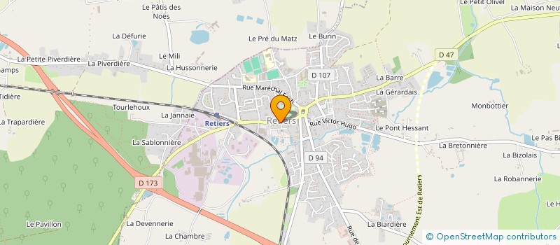 localisation de l'entreprise LES FOLIES DE MALOU  RETIERS