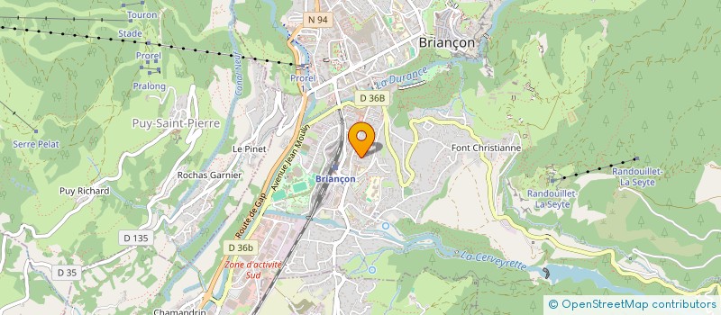 localisation de l'entreprise LES FOLIES FOGARTY  BRIANCON