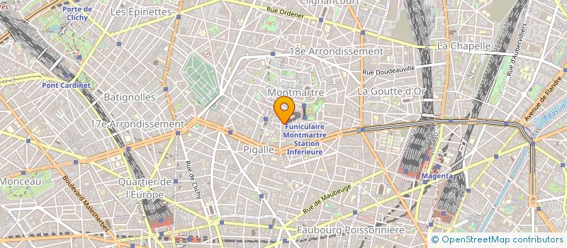 localisation de l'entreprise LES FOLIES FOLLES à PARIS