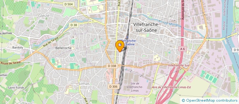localisation de l'entreprise LES FOLIES GUERRIERES à VILLEFRANCHE-SUR-SAONE