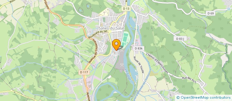localisation de l'entreprise LES FOLIESCENIES à SALIES-DU-SALAT