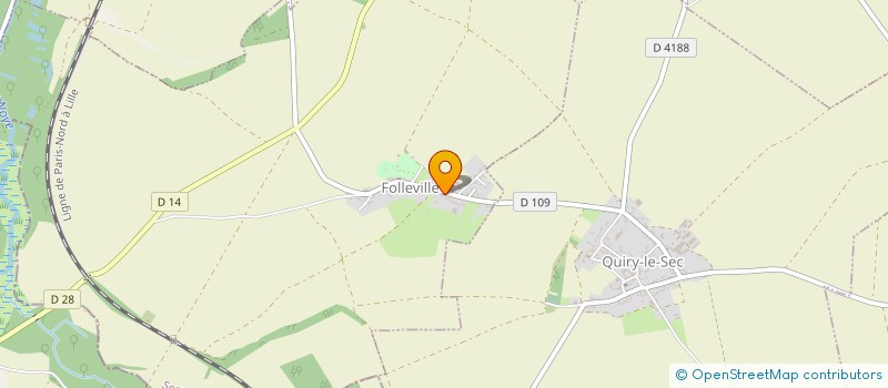 localisation de l'entreprise LES FOLL'QUIROISES  FOLLEVILLE