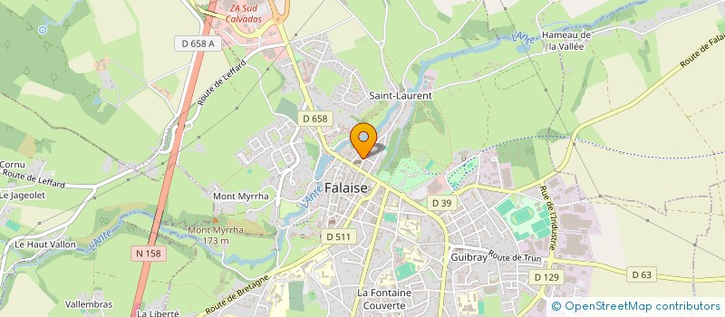 localisation de l'entreprise LES FOLLEDINGUES  FALAISE