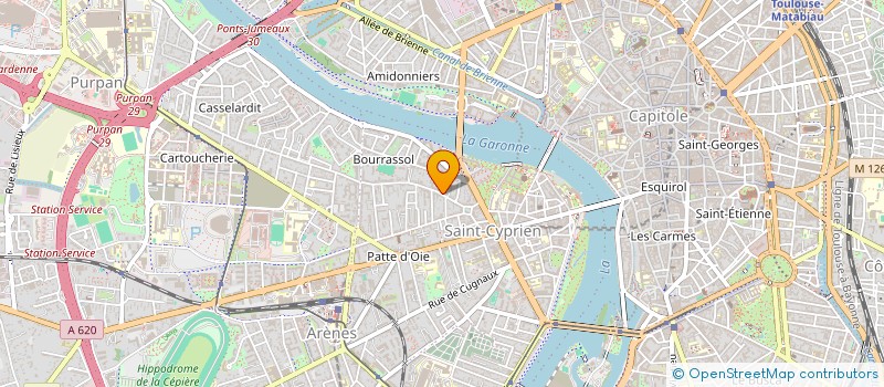 localisation de l'entreprise LES FOLLES CAPUCINES  TOULOUSE