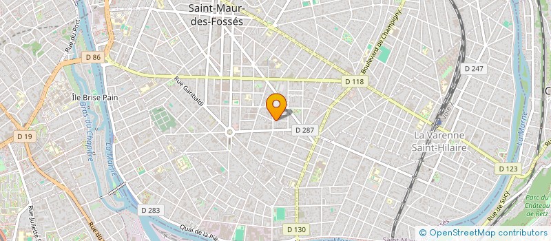 localisation de l'entreprise LES FOLLES NUITS à SAINT-MAUR-DES-FOSSES