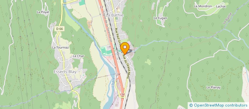 localisation de l'entreprise LES FONDEURS  LA BATHIE