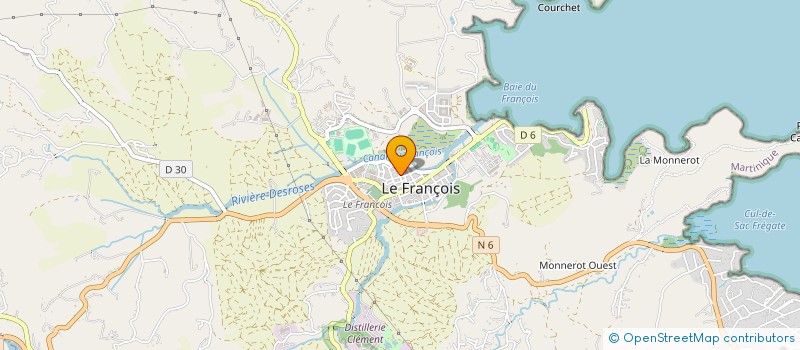 localisation de l'entreprise LES FONDS BLANCS HOTELLERIE RESTAURATION à LE FRANCOIS