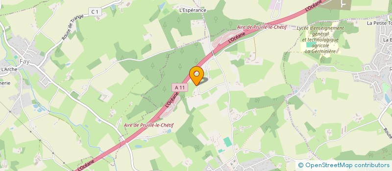 localisation de l'entreprise LES FONDUS  ALLONNES