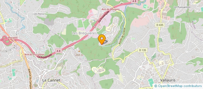 localisation de l'entreprise LES FONDUS FONT DU RAID à MOUGINS