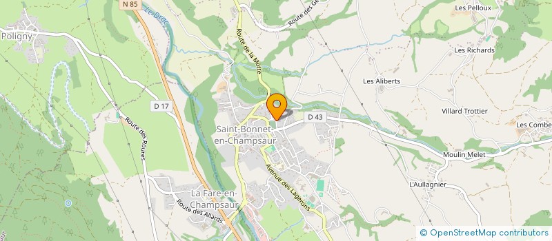 localisation de l'entreprise LES FONGES  SAINT-BONNET-EN-CHAMPSAUR