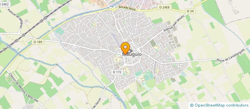 localisation de l'entreprise LES FONTAINES  MAUGUIO