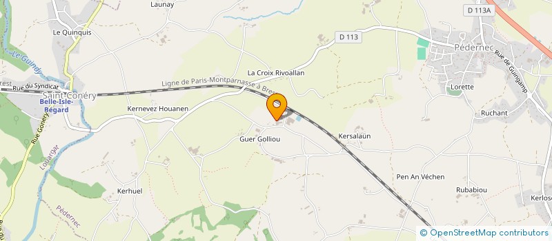 localisation de l'entreprise LES FONTAINES  PEDERNEC