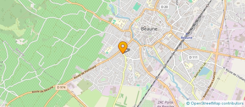 localisation de l'entreprise LES FONTAINES à BEAUNE