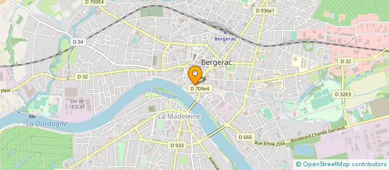 localisation de l'entreprise LES FONTAINES à BERGERAC